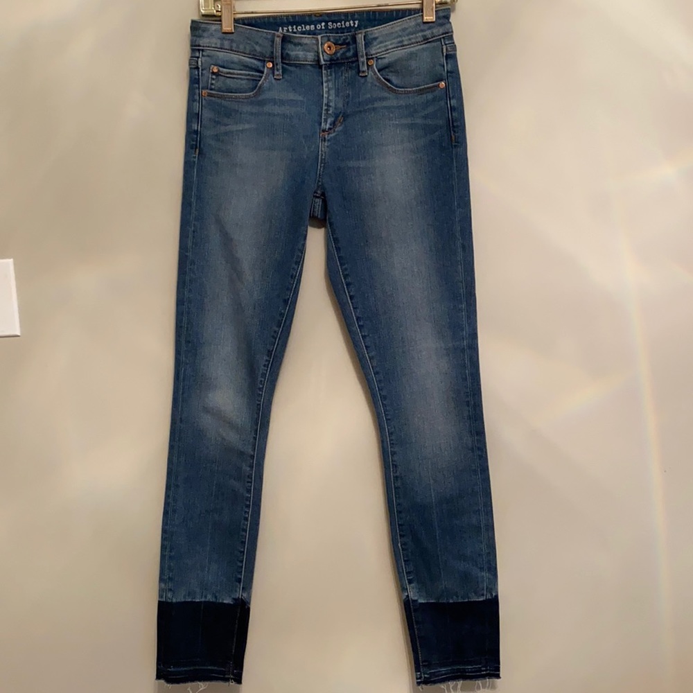 Articles of Society Skinny Jeans Raw Hem